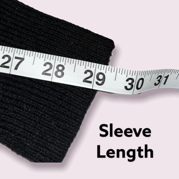 American Eagle Sheer Knit Sweater Black Sheer Lightweight Zip Womens Size Medium - Picture 6 of 9